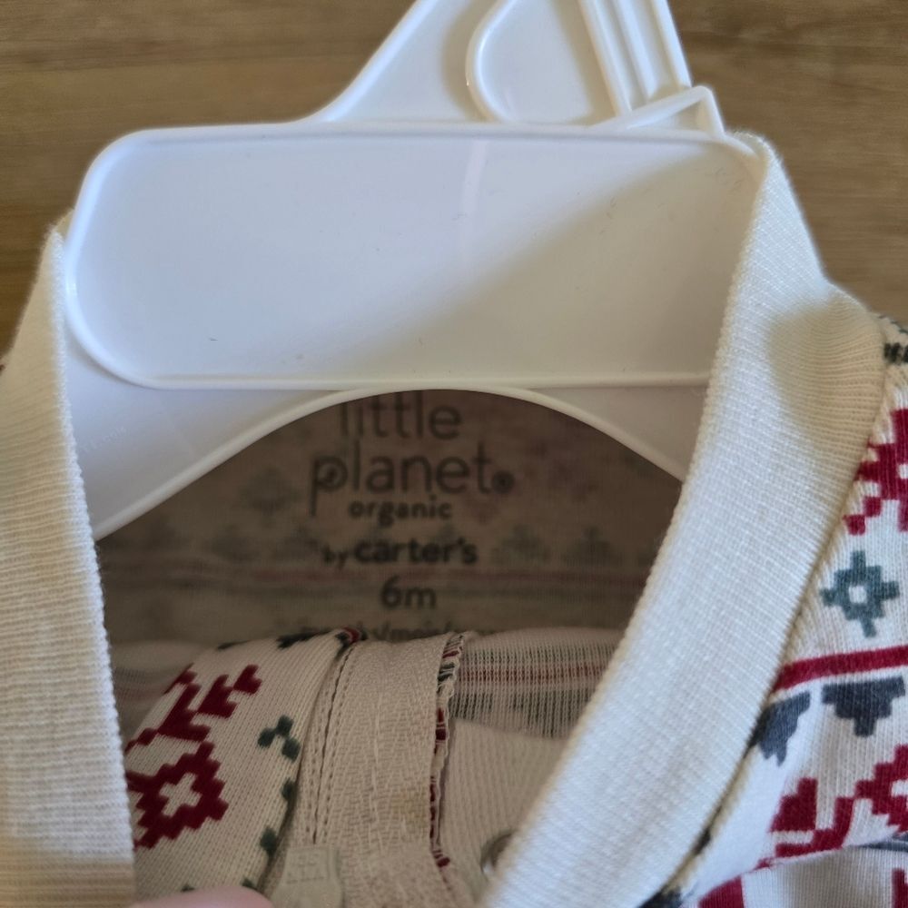 Baby Little Planet by Carter's Fair Isle Print Sleep & Play 6 Months - Picture 5 of 7